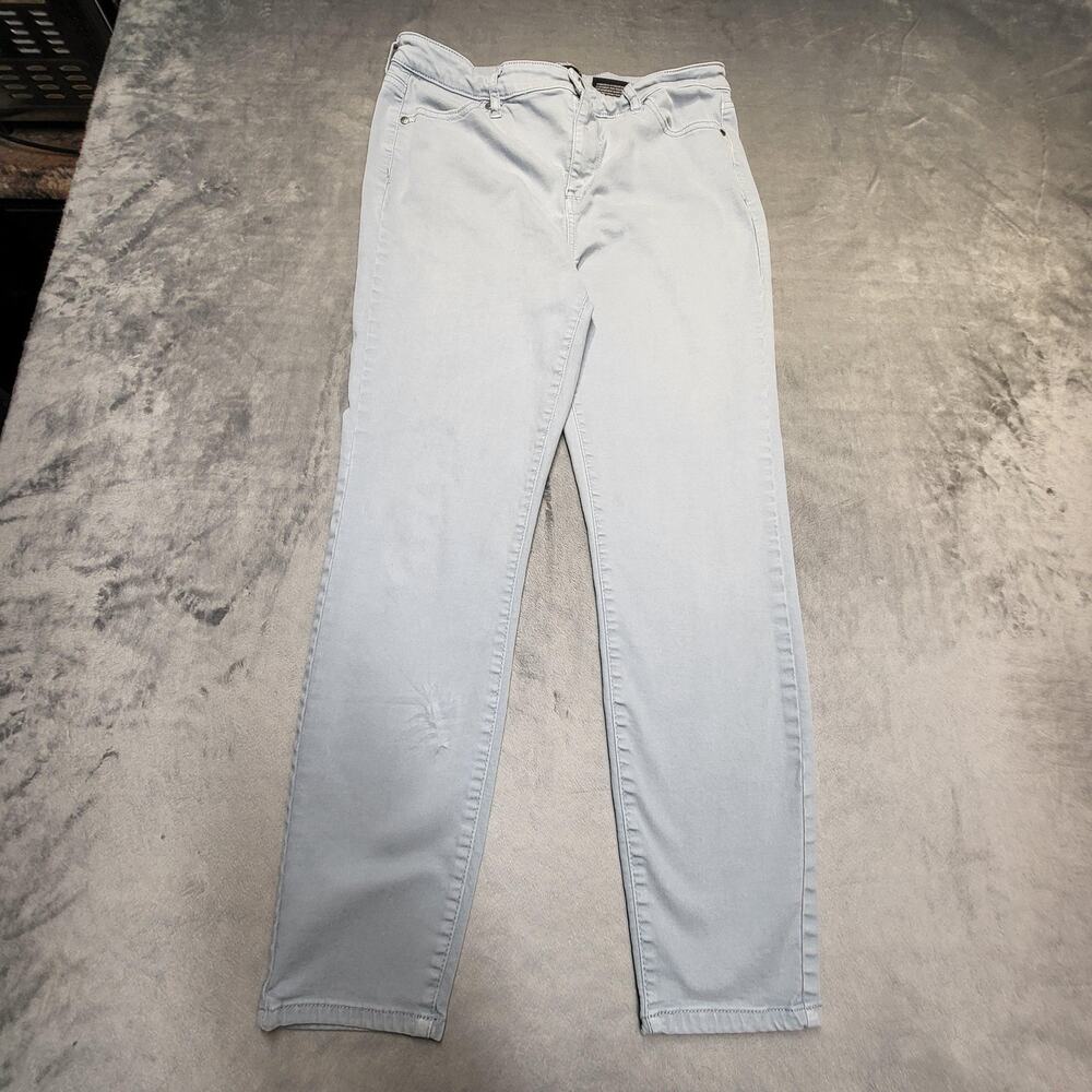 Buffalo David Bitton Pants Womens 10/30 Blue Havana High Rise Soft Stretch Ankle